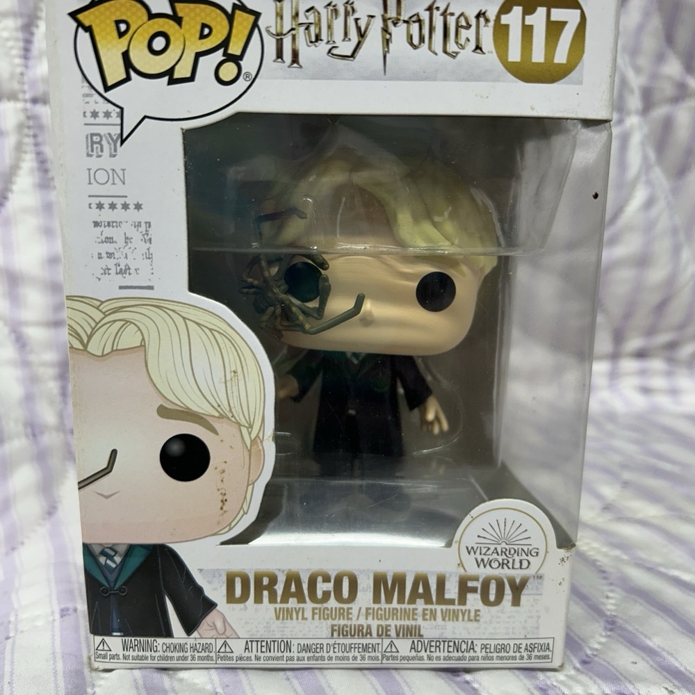 Funko Pop! Harry Potter Draco Malfoy #117 Fantasy Vinyl Figure Damaged Box